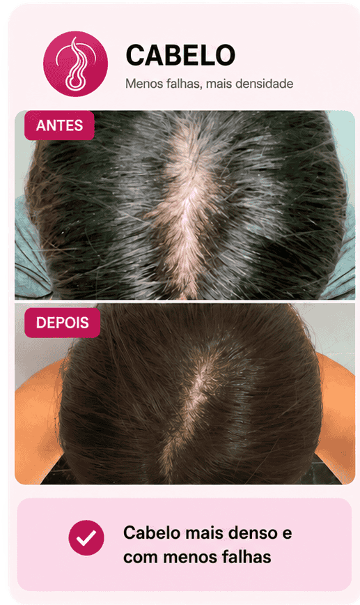 Antes e depois real de cliente — cabelo